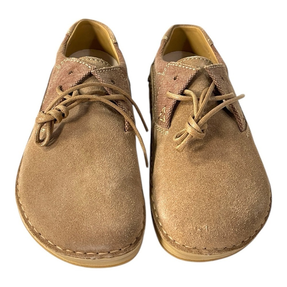 Birkenstock Memphis Beige Leather & Textile Shoes - EU 36 / US Women’s 5